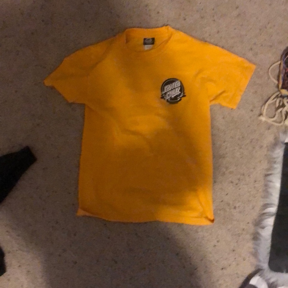 yellow and black santa cruz shirt